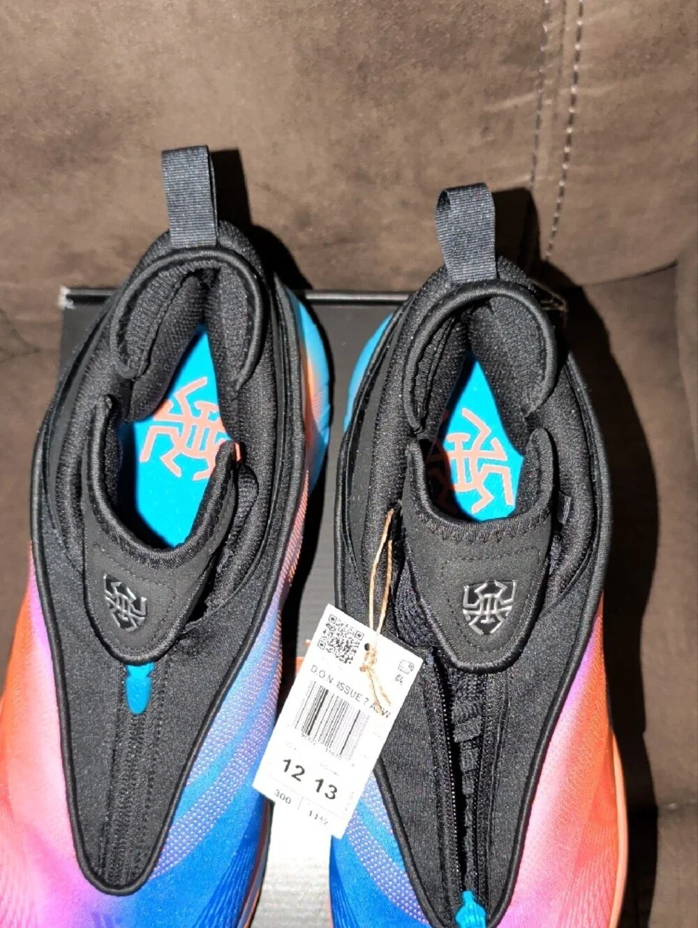 Adidas Don 7 -Men's Gradient Performance Sneakers - Black, Blue, Pink, Orange